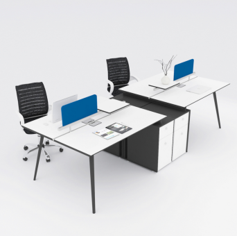 圣奧屏風辦公桌辦公家具四人辦公桌組合簡約辦公職員桌人造板桌辦公桌供應 .