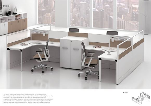 廣州板式員工屏風辦公桌定制，廠家直銷享5折優惠